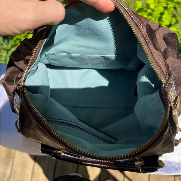 COACH ASHLEY MONOGRAM HANDBAG/SHOULDER BAG 2008 EUC - Picture 12 of 14